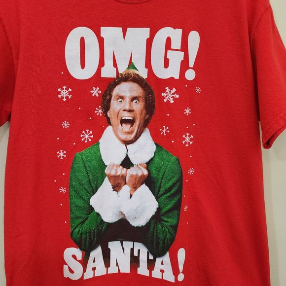 Ripple Junction Elf OMG Santa graphic short sleeve t-shirt unisex size medium - Picture 5 of 6